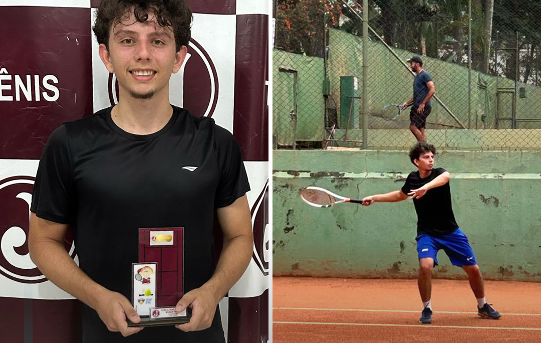 Tenista extremense, de 22 anos, conquista título paulista da Copa Juventus de Tênis Classes após sequência de três vitórias em São Paulo