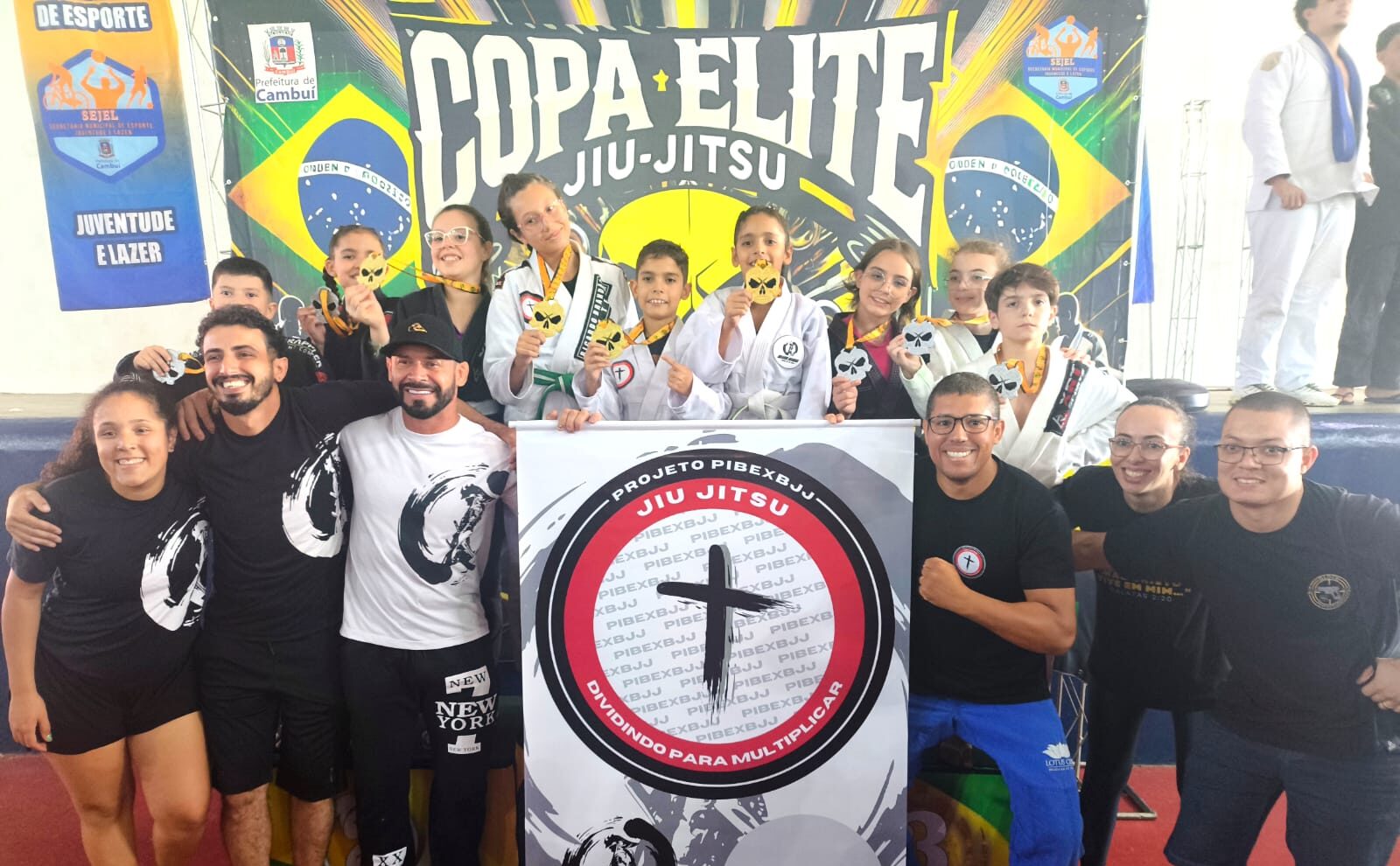 Três atletas do Projeto PIBEXBJJ faturam medalhas de ouro na Copa Elite de Jiu-Jitsu em Cambuí