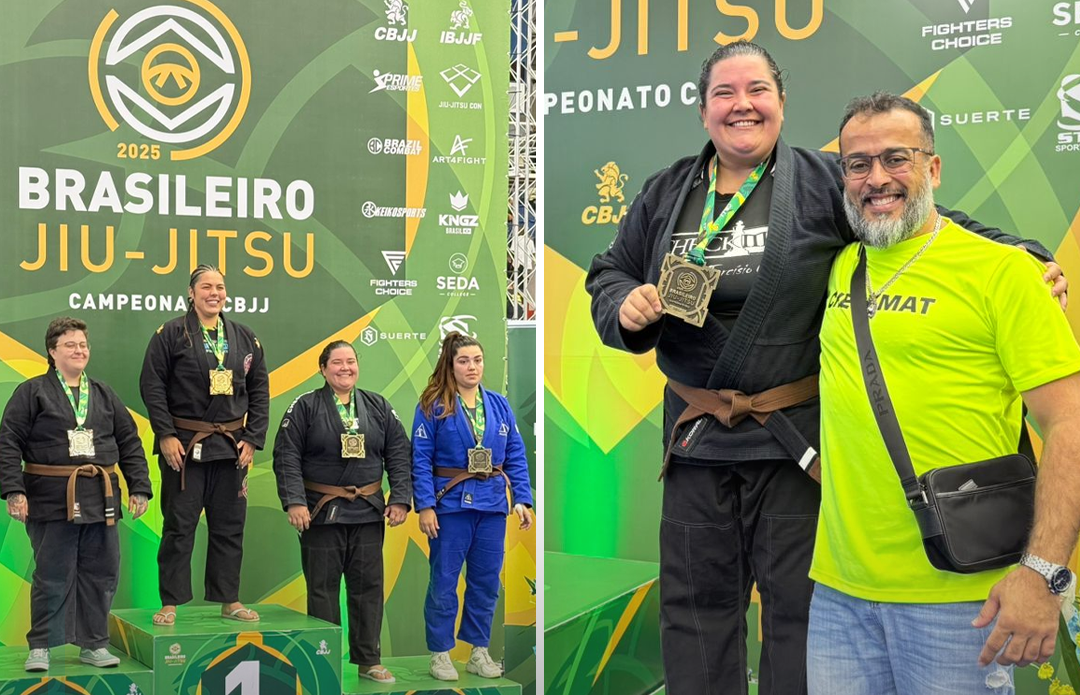Atleta extremense Grazielle Morais brilha mais uma vez e garante pódio no maior evento de Jiu-Jitsu do país