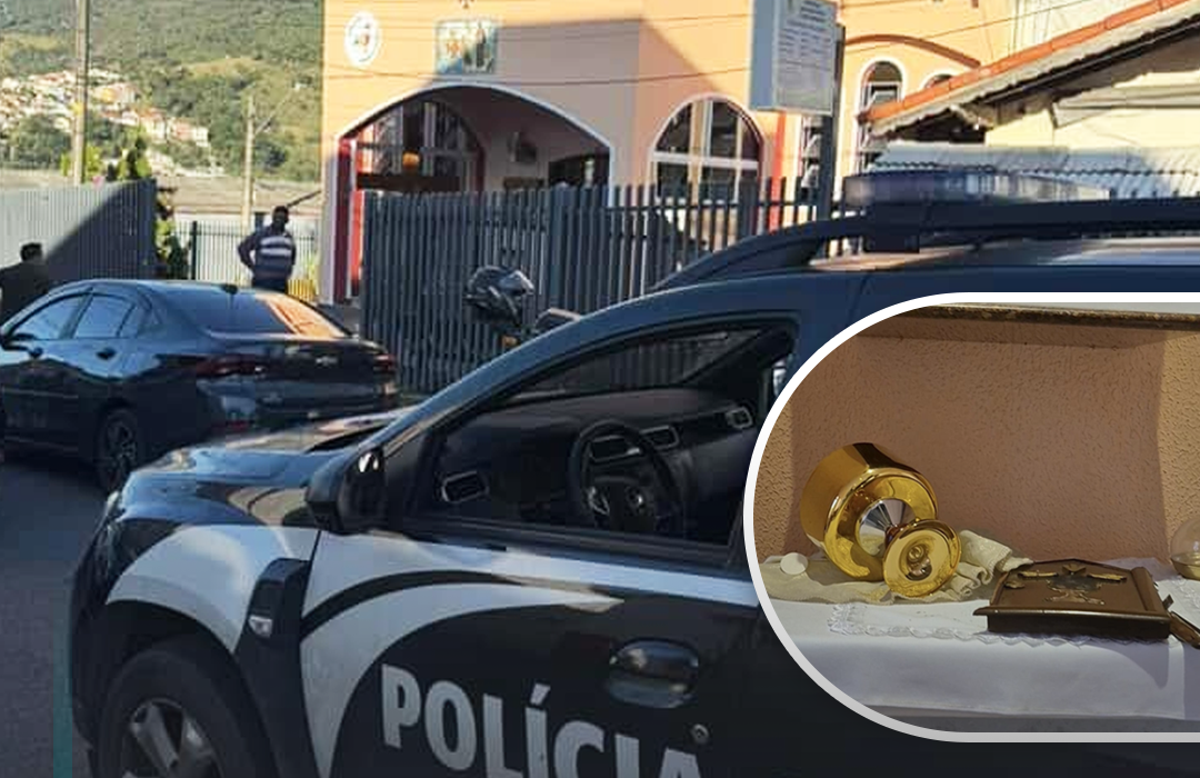 Polícia Civil prende dupla de criminosos envolvida em profanação e furto em igreja católica localizada no bairro São Cristóvão
