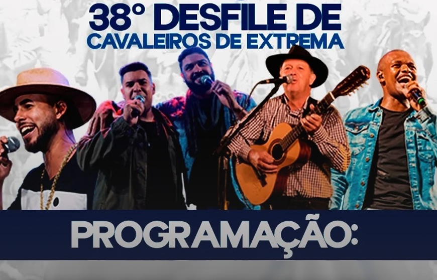 38º Desfile de Cavaleiros de Extrema é confirmado para o dia 12 de outubro com atrações musicais e torneio de truco