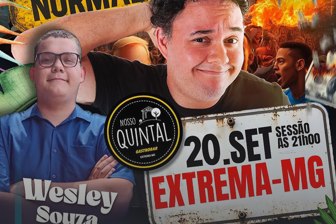 Humorista Gui Santana deixa convite aos Extremenses para participarem de noite de stand up no restaurante ‘Nosso Quintal’, neste sábado (20)