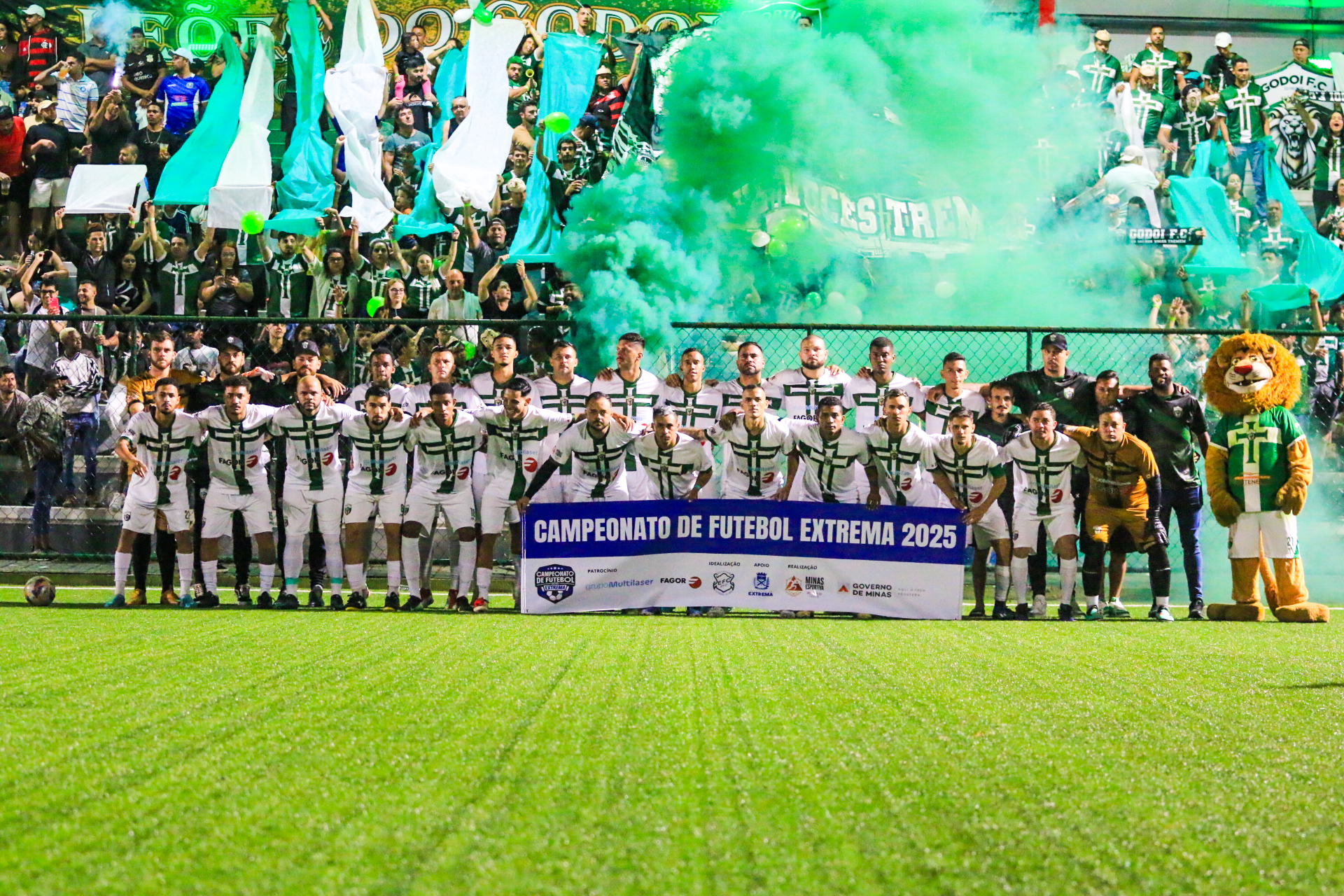 Defesas decisivas do goleiro Ivo Ricardo garantem ao Godoi F.C. o tão sonhado título da 1ª Divisão do Campeonato Municipal de Futebol de Extrema
