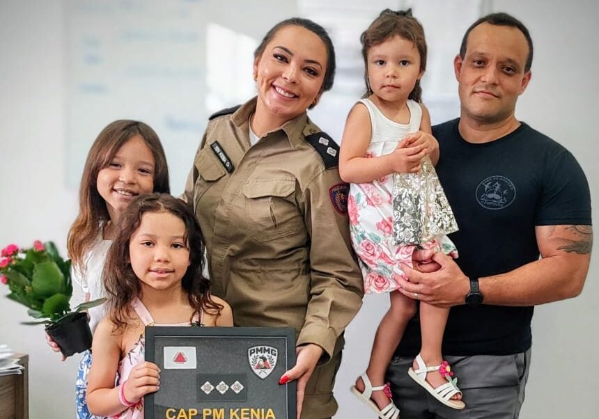 59º Batalhão da Polícia Militar oficializa a promoção de sete policiais militares que assumem novas patentes